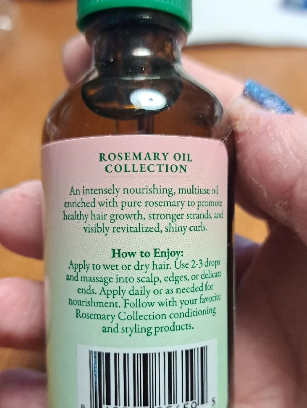 Rosemary Oil Strengthening Hair + Scalp Drops — Green - Picture 2 of 3